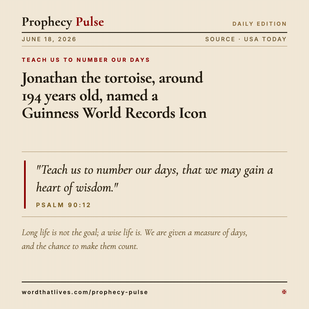 Teach Us to Number Our Days — June 18, 2026