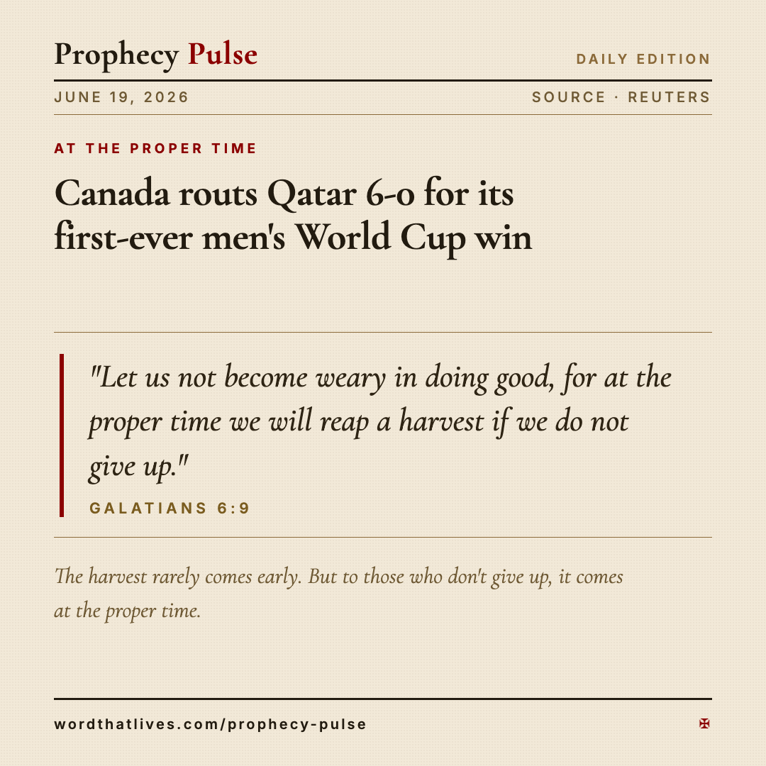 At the Proper Time — June 19, 2026